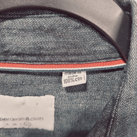 new casual shirt short sleeve Paperdenim&Cloth size XL color midnight - Picture 9 of 11